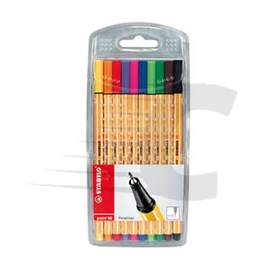 Stabilo Point 88 | Estuche de 10 colores | 0.04mm